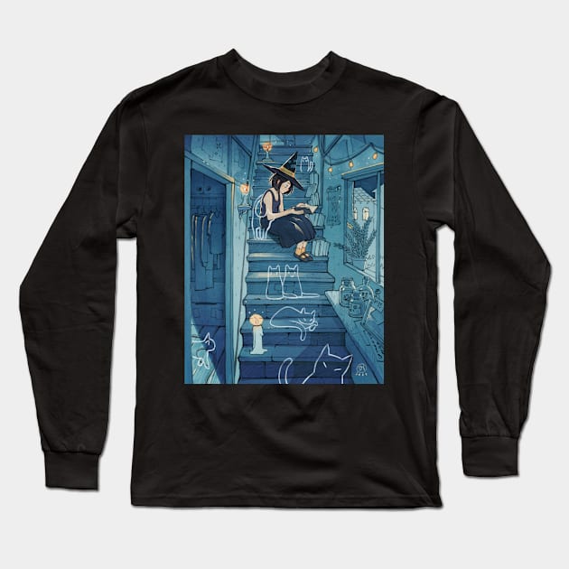 Cats Long Sleeve T-Shirt by SimzArt